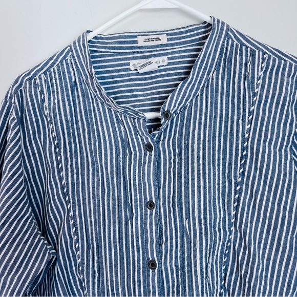Ruff Hewn Blue and White Striped Shirt - Picture 4 of 12